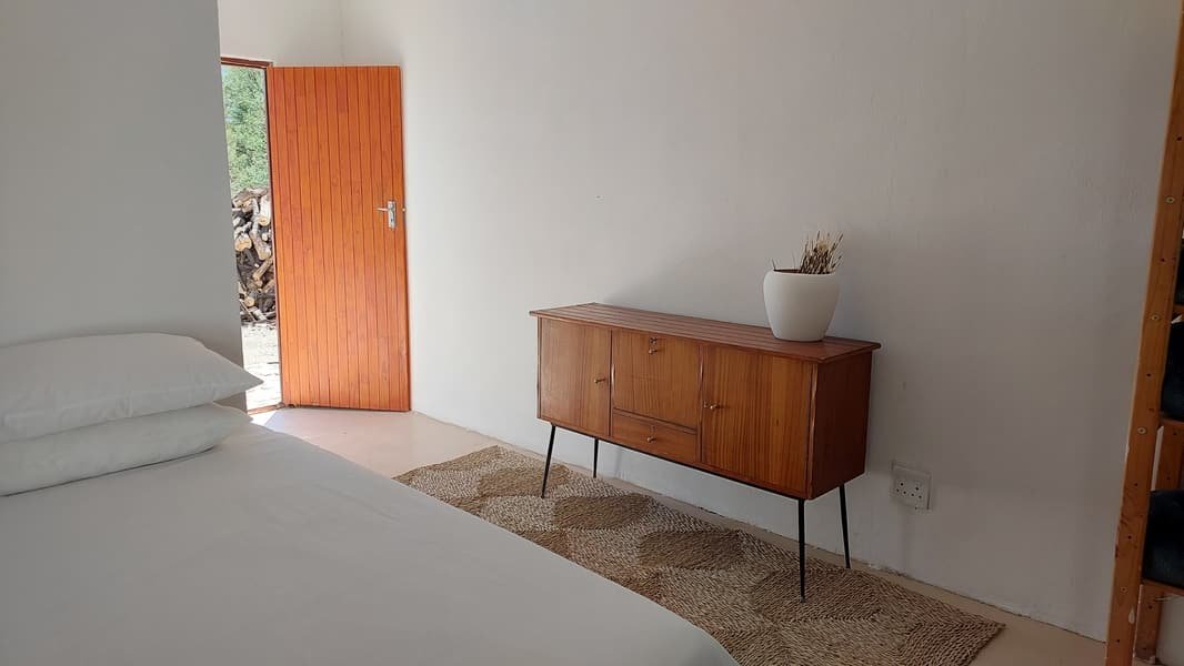 Flatlet sideboard beside the door out to the veld